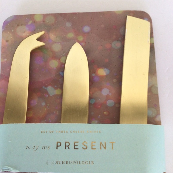 ANTHROPOLOGIE BERGEN CHEESE KNIVES NWT - Picture 7 of 9